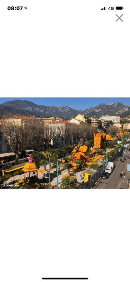 Menton Centre Vue Imprenable Sur Mer Et Jardin Bioves Luaran gambar