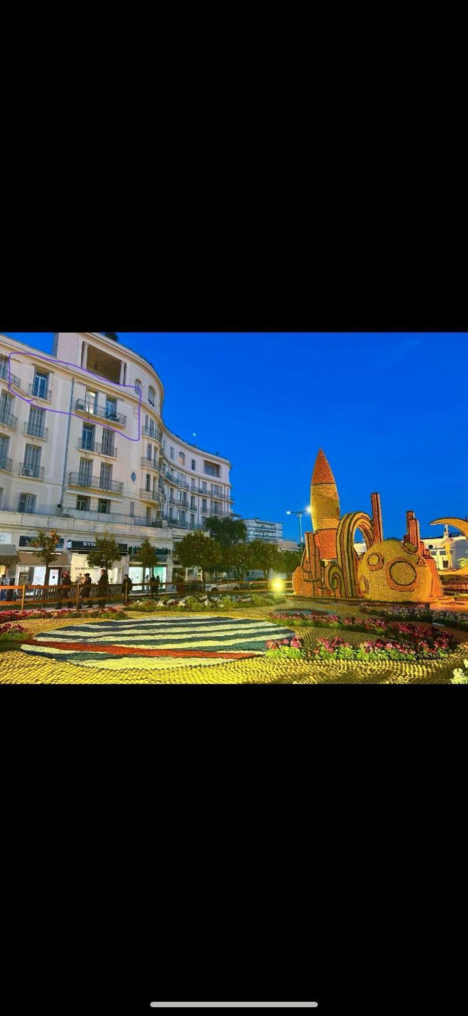 Menton Centre Vue Imprenable Sur Mer Et Jardin Bioves Luaran gambar