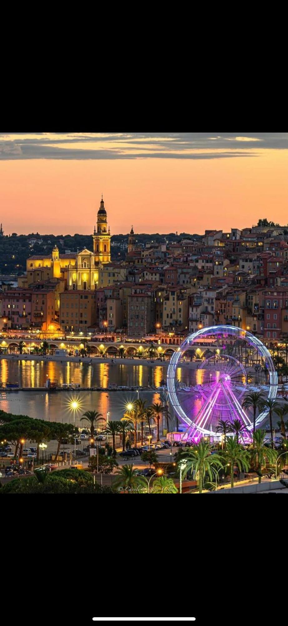 Menton Centre Vue Imprenable Sur Mer Et Jardin Bioves Luaran gambar
